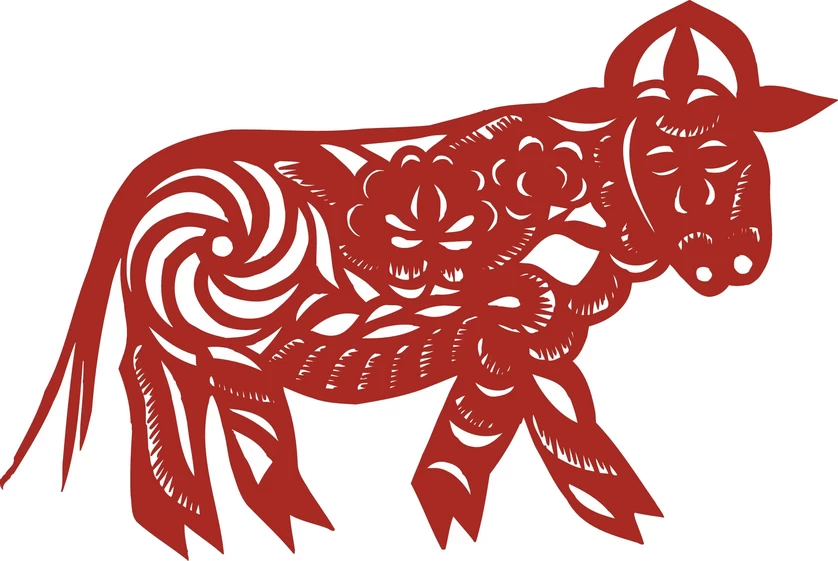 中国风中式传统喜庆民俗人物动物窗花剪纸插画边框AI矢量PNG素材【613】